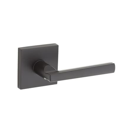 Kwikset Montreal Lever Interior Single Cylinder Handleset Trim, Iron Black 966MRLSQT-514
